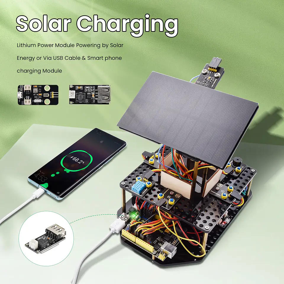 Kit de Iniciação Rastreador Solar Inteligente p/ Arduino 4
