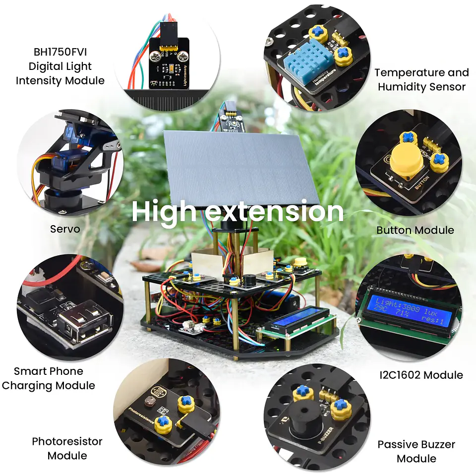 Kit de Iniciação Rastreador Solar Inteligente p/ Arduino 5
