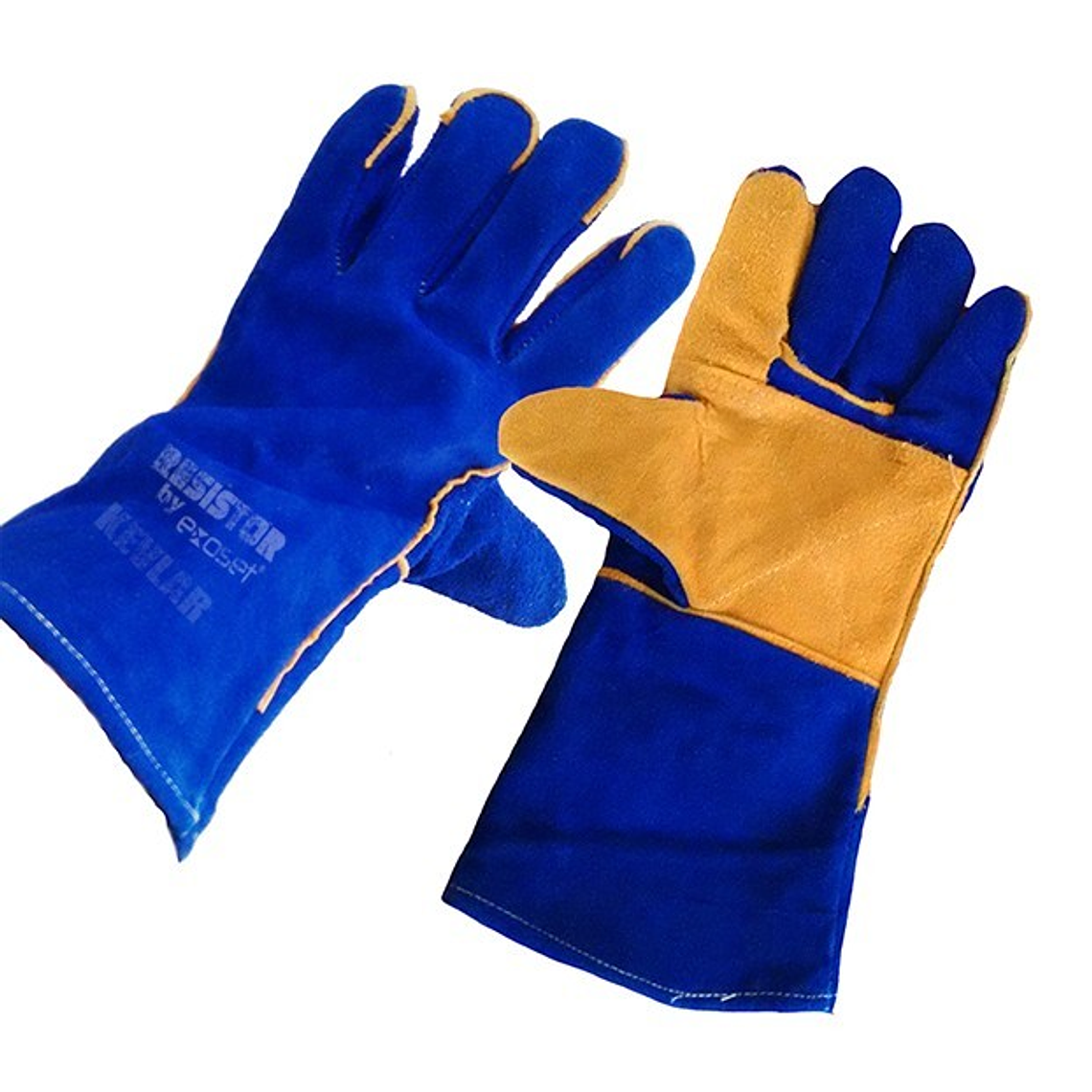 Guante Soldador Azul Reforzado 1