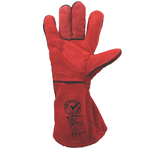 Guante Soldador Rojo