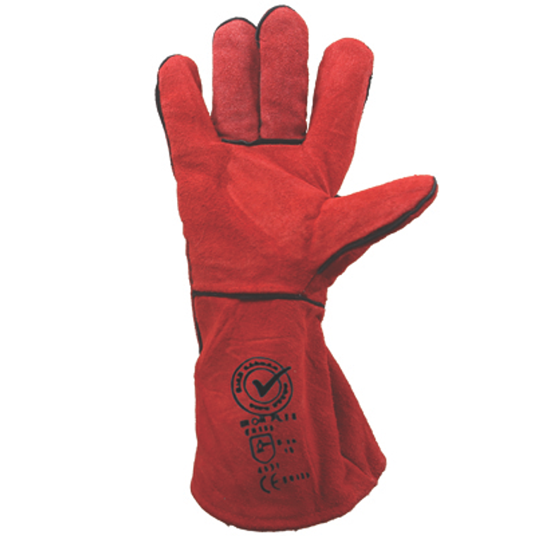 Guante Soldador Rojo 1