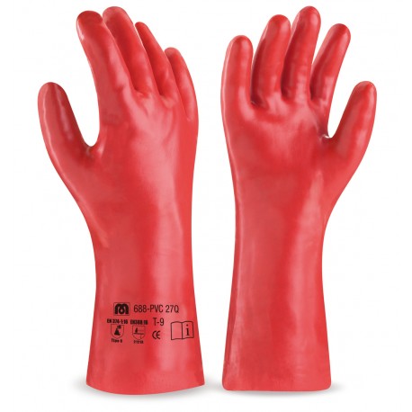GUANTE PVC ROJO 18"