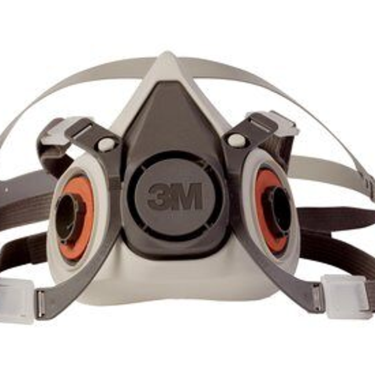 Respirador 3M Medio Rostro 6200.- 1