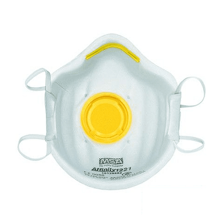Mascarilla Affinity MSA 1221 con Valvula (10 Und) 1