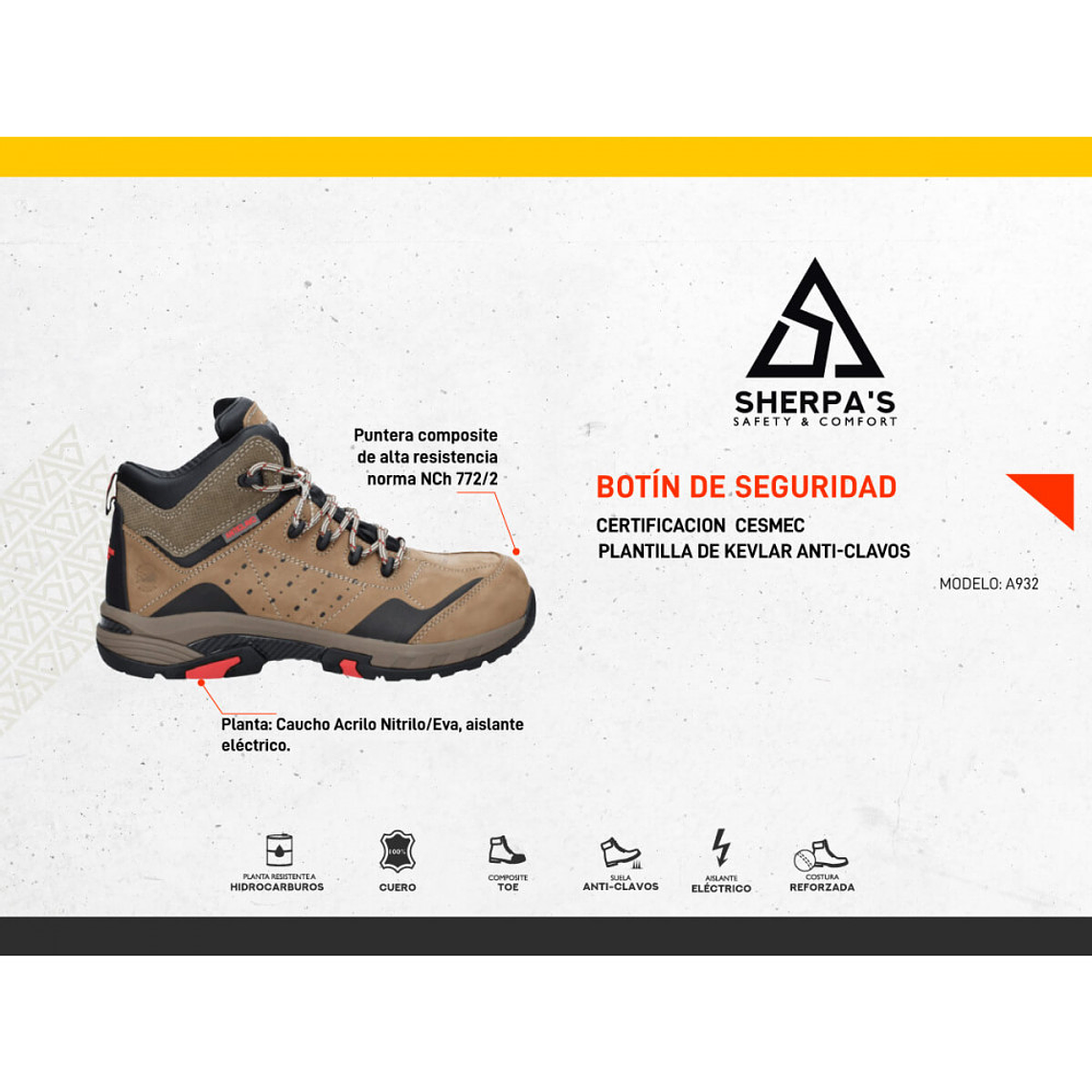 Botín de seguridad Panama Jack PJ509BDKTC 2