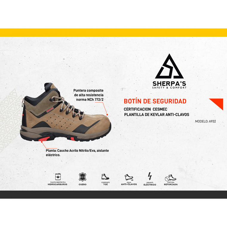 Botín de seguridad Panama Jack PJ509BDKTC 2