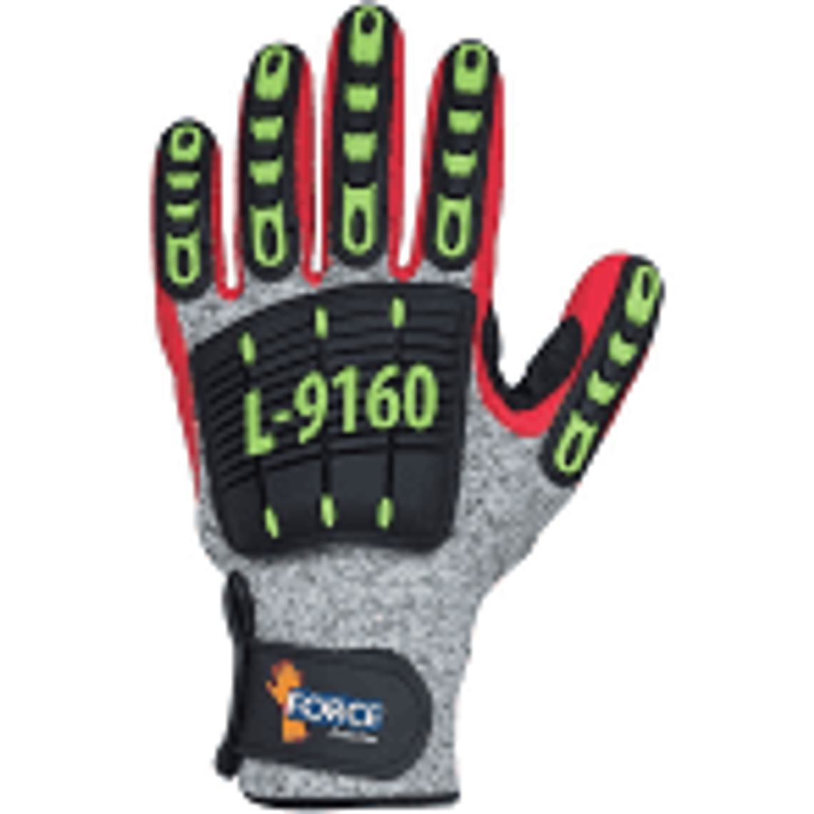 Guante Master Flex L-9160, rojo, resistente al corte (CUT 4) 1