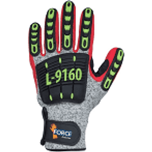 Guante Master Flex L-9160, rojo, resistente al corte (CUT 4)