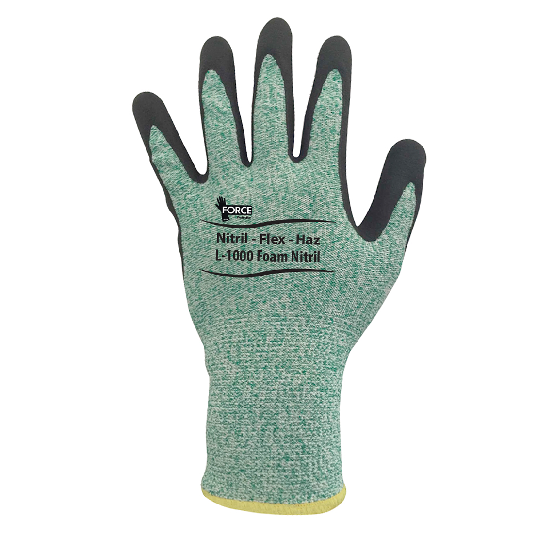 Guante MultiProtec-flex, L-1000, resistente al corte (CUT 5) verde, palma nitrilo. 1
