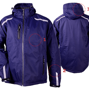 Parka Louis azul marino 