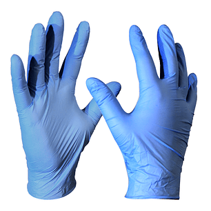 GUANTE NITRILO EXAMINACIÓN AZUL