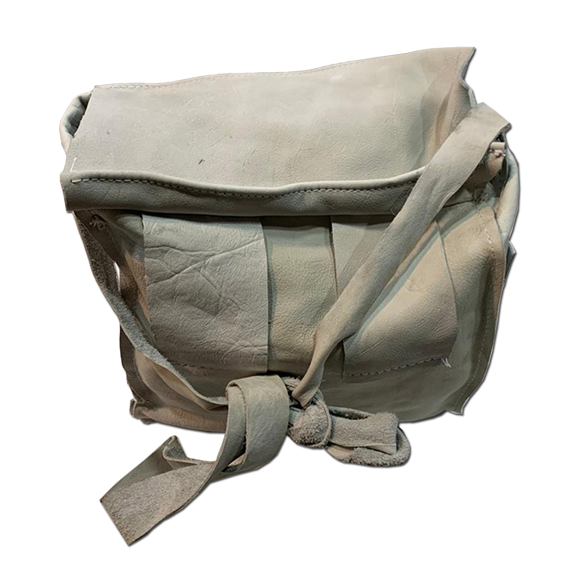 Bolso Porta Herramientas en Cuero Flor Cosido y Remachado 1