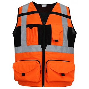 Chaleco Geologo Ingeniero Naranjo