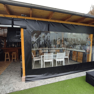 Cierre Terrazas en PVC Mas Mica Transparente