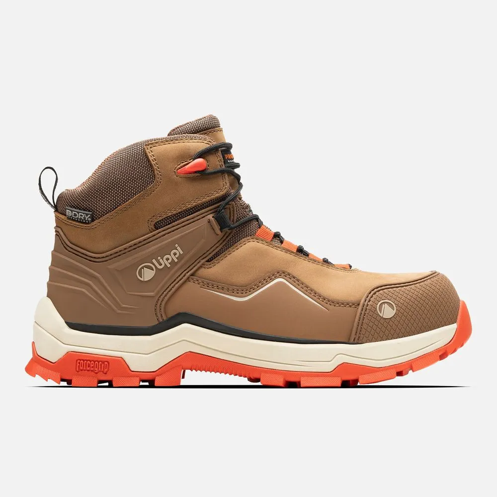 CALZADO SEGURIDAD LIPPI PRO WORK MUJER ATMOS MID CAFÉ CLARO
