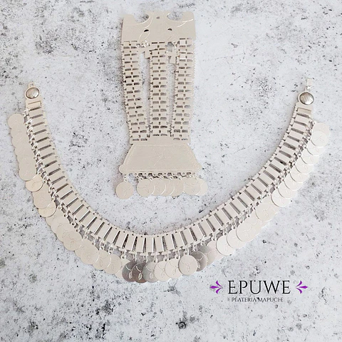 Conjunto Trapelakucha (Keltatuwe) - Trarilonko - PLATA 950