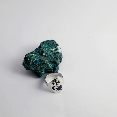 Mapuche Ring Kultrún Morning Star