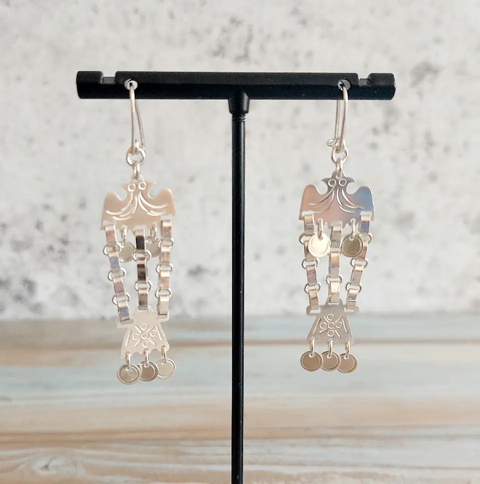 Aros Trapelakucha hechos a mano en plata 950 1