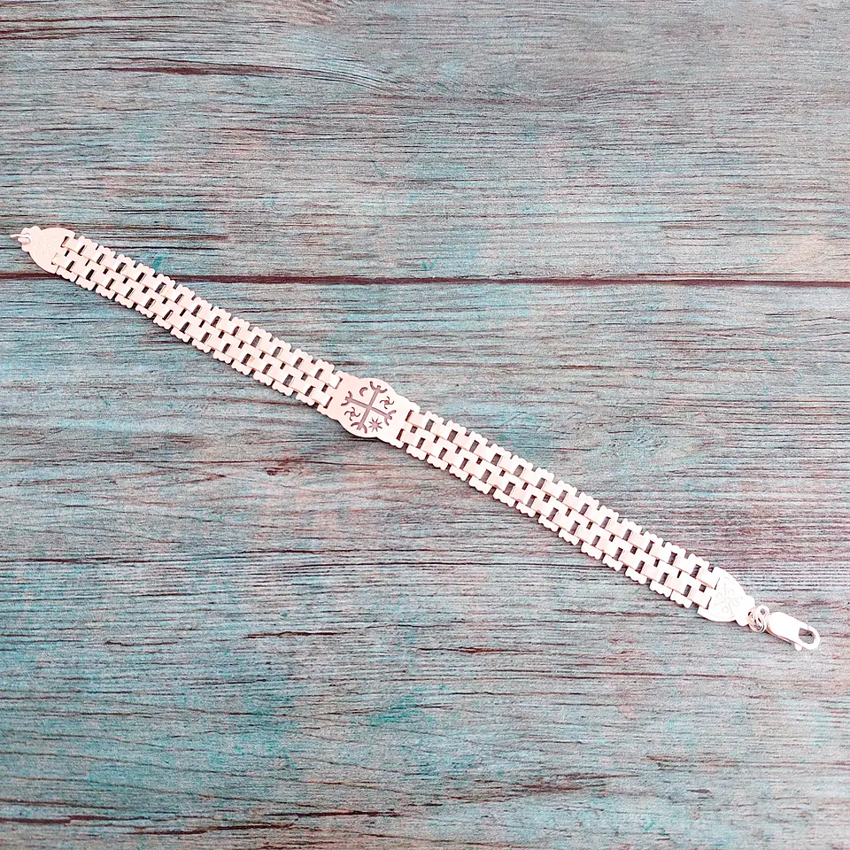 Pulsera Trarilonko diseño Kultrún Mapuche 2