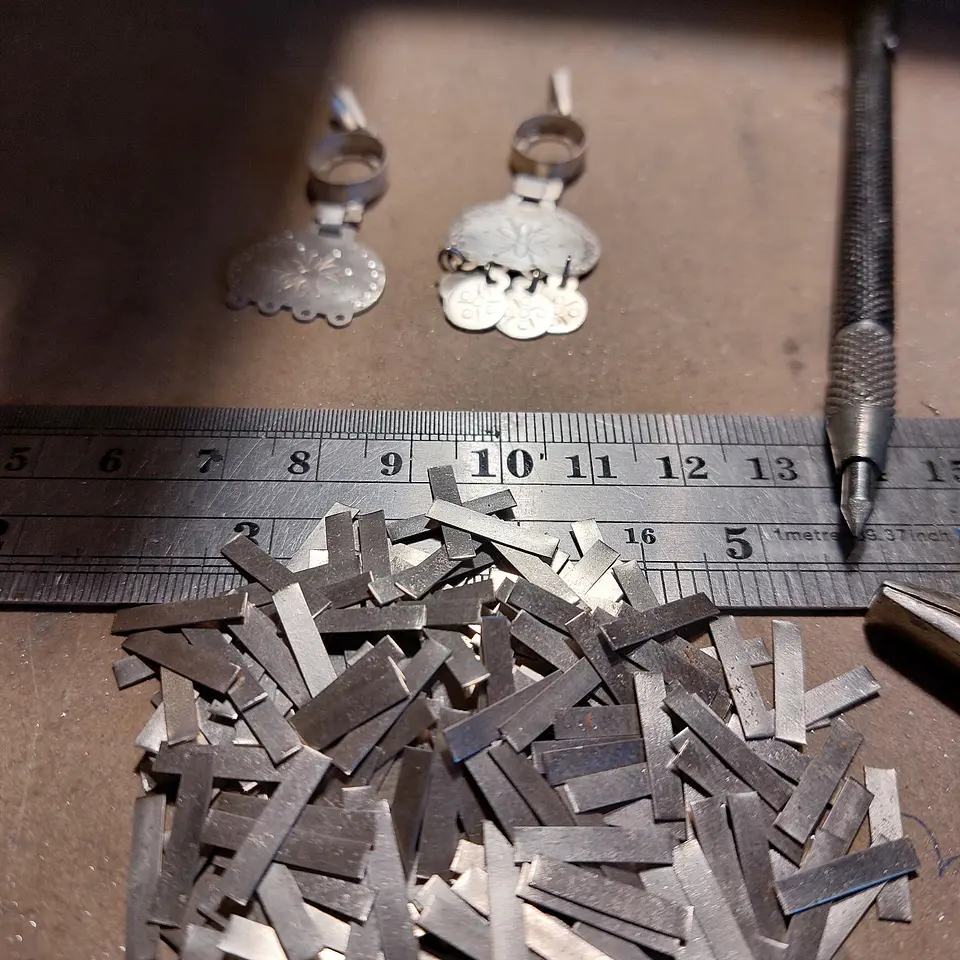 Collar Mapuche de plata 950 y piedra Crisocola  6