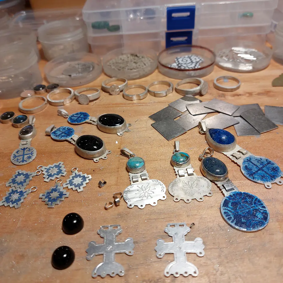 Collar Mapuche con Piedra Turquesa hecho a mano en plata 950 3