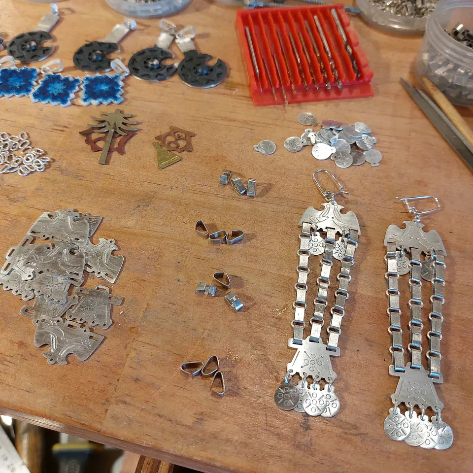 Aros Chaway Trapelakucha hechos a mano en plata 950 4