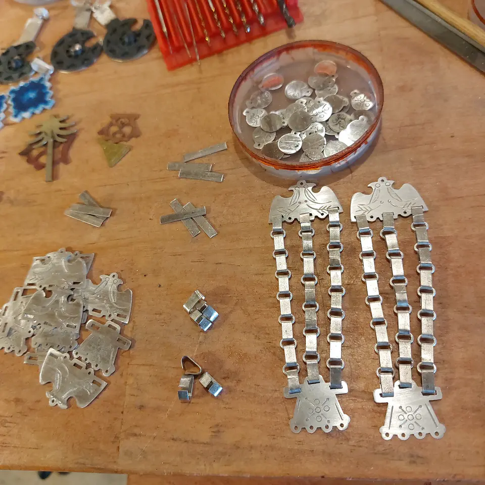 Aros Chaway Trapelakucha hechos a mano en plata 950 5