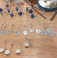 Aros Mapuche Kultrún hechos en plata 950 - thumbnail 4