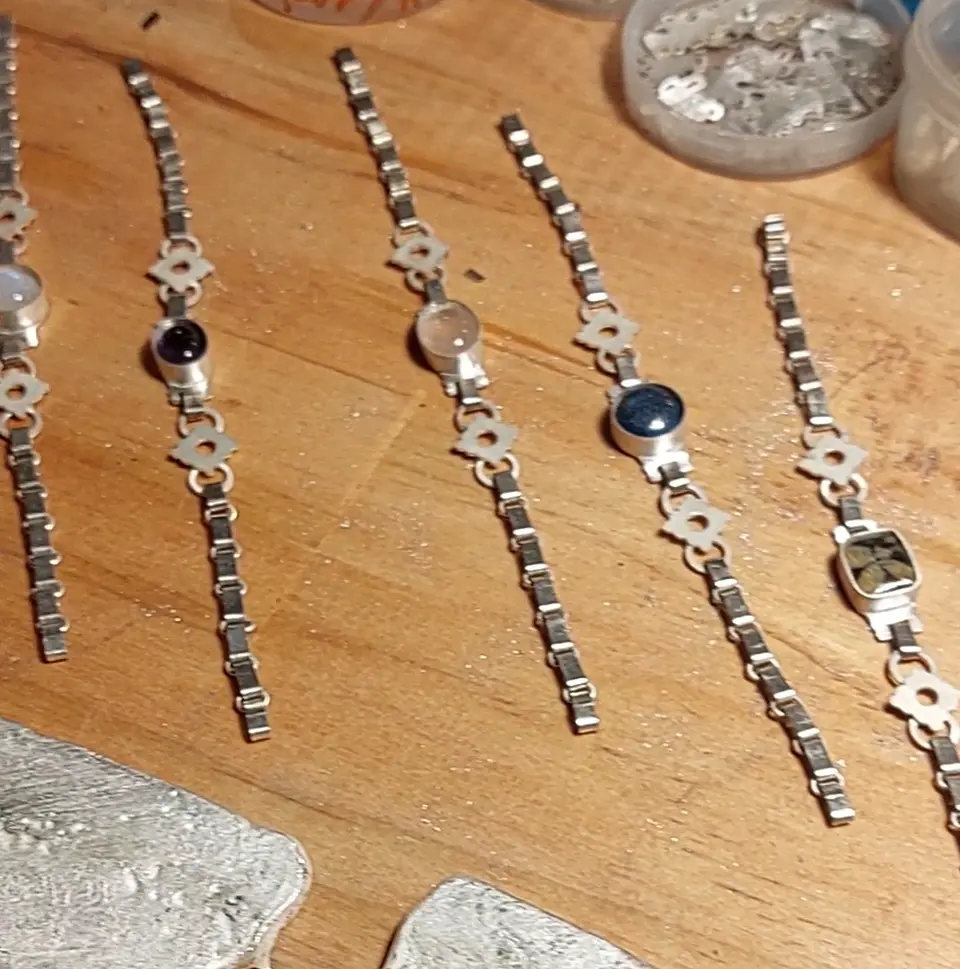 Mapuche Trariku Bracelets with Onyx Stone 2