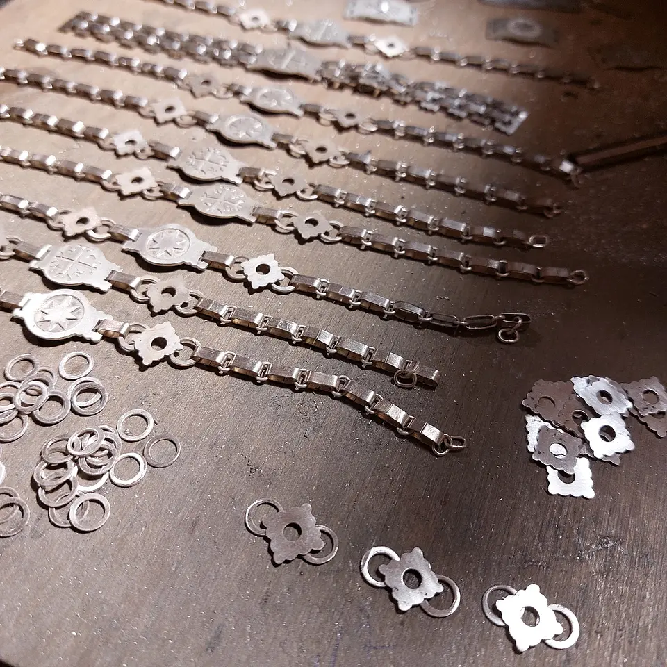 Pulsera Plata 950  diseño Lucero de la mañana - Joyería Artesanal Mapuche 3