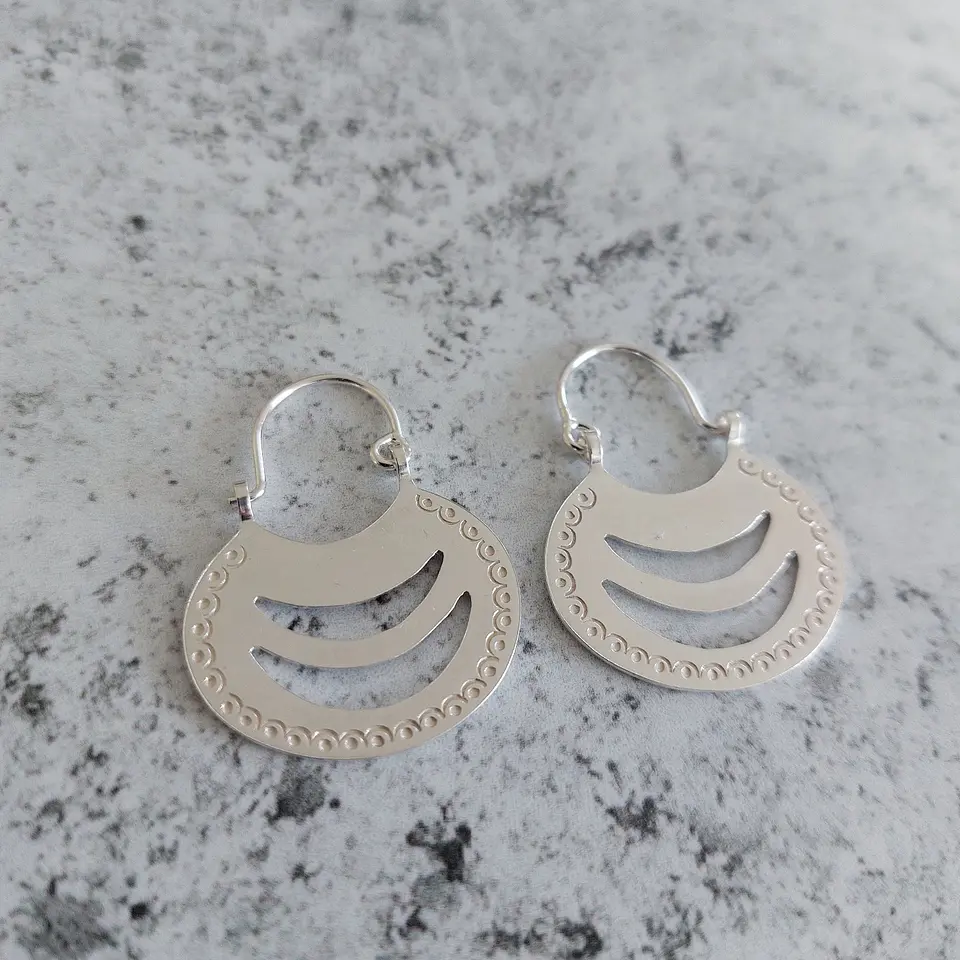Traditional Mapuche Chaway Earrings 1