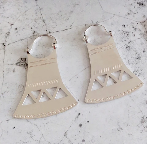 Traditional Mapuche Upul Earrings