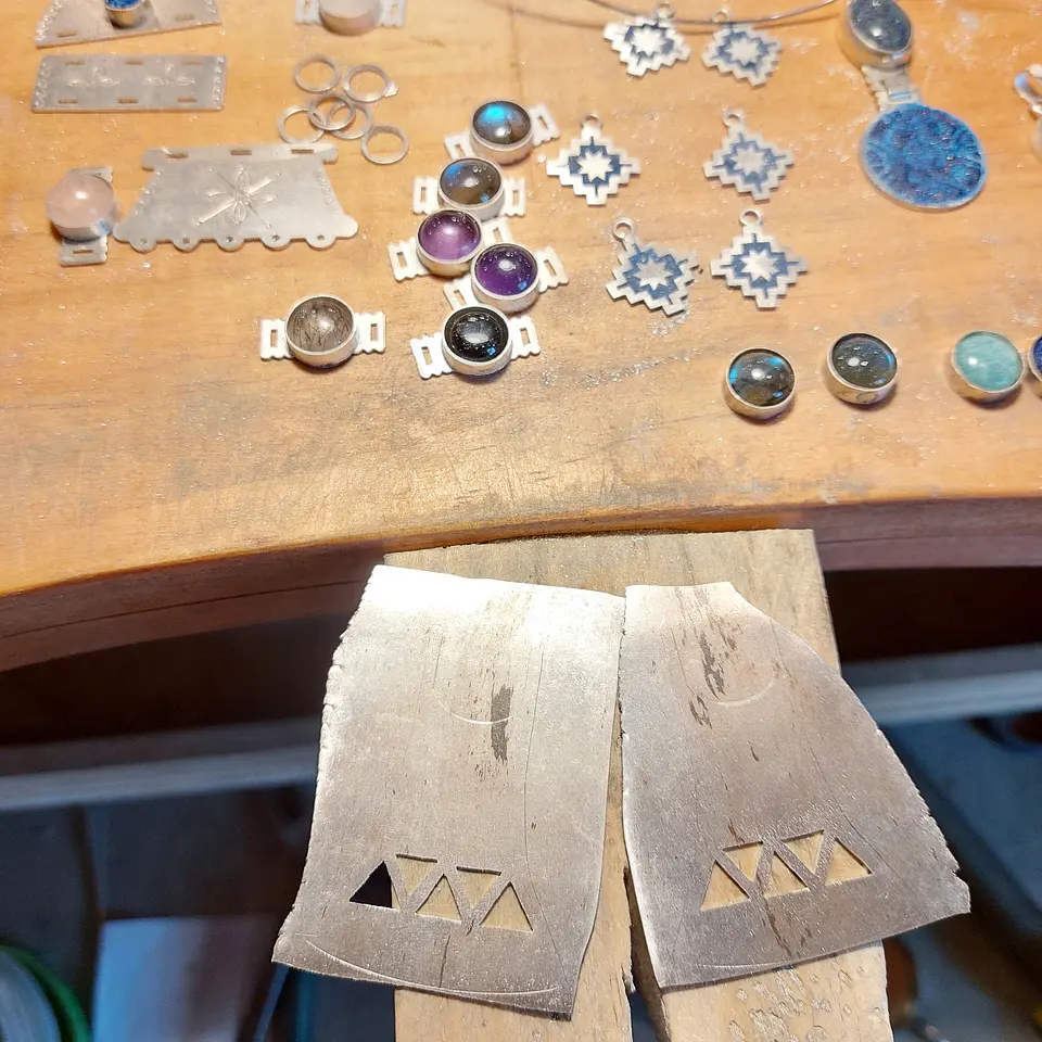 Traditional Mapuche Upul Earrings 2