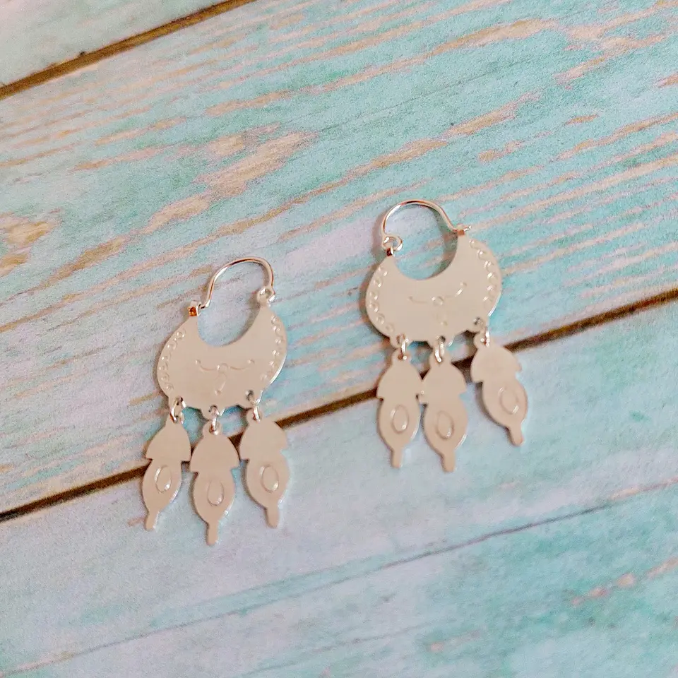 Pendientes Mapuche Chaway Lafquenche 1