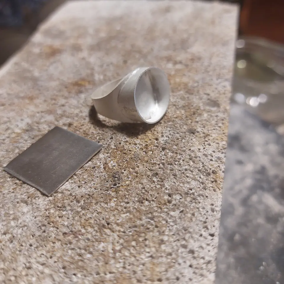 Anillo Chakana- Lucero de la mañana hecho en plata 950 2