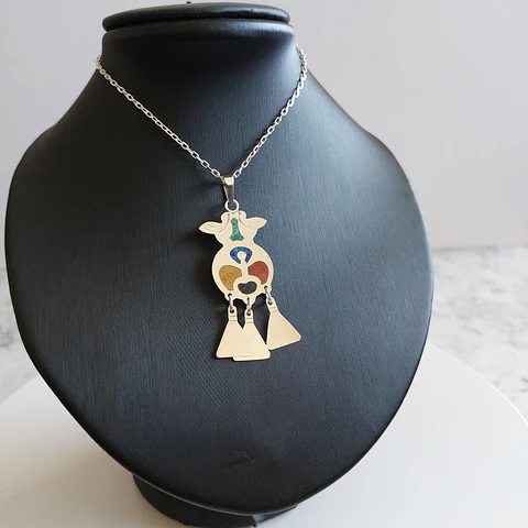 Collar Mapuche Pillán hecho a mano en plata 950