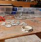 Anillo Mapuche Kultrún hecho en plata 950 y Lapislázuli - Miniatura 7