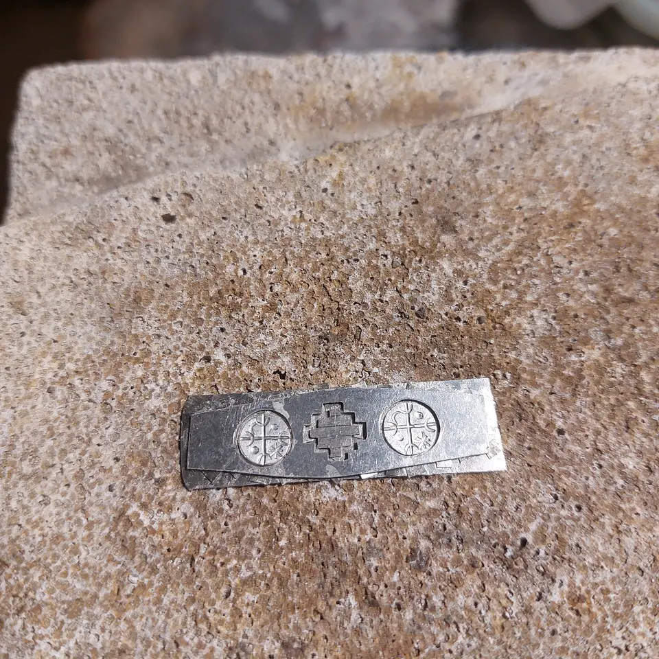 Pulsera Mapuche con  Chakana y Kultrún 5