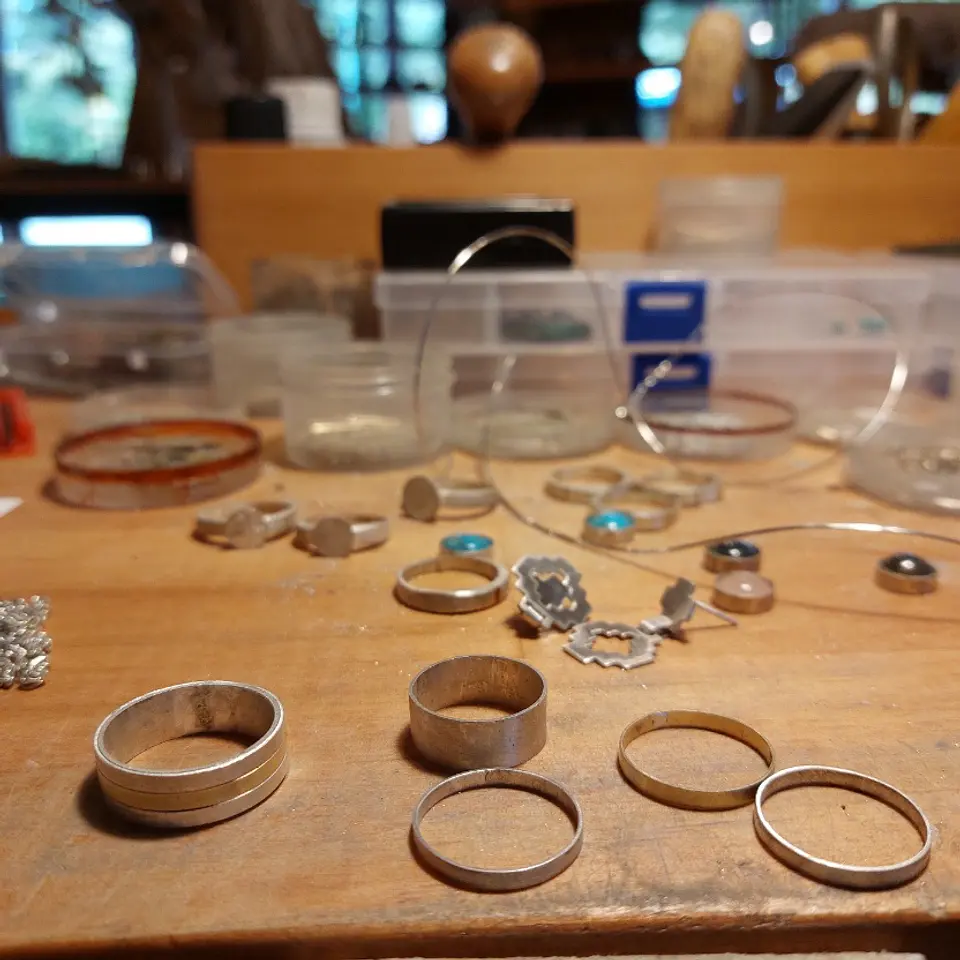 Anillos Antu - Lucero de la mañana hechos en  Plata 950 y Oro 18k 3
