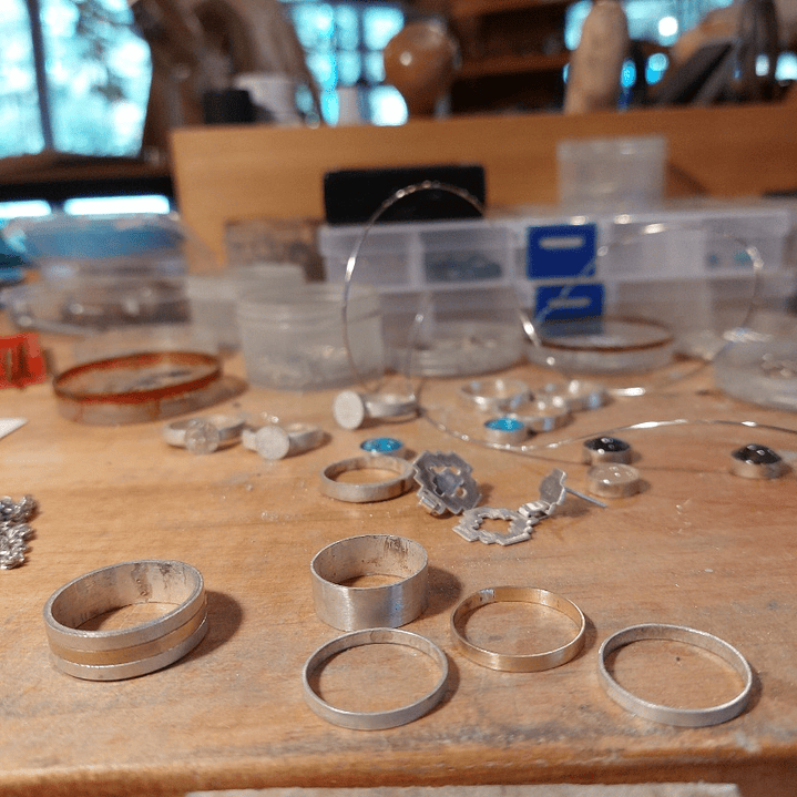 Anillo Mapuche Lucero de la mañana - Plata 950 y Oro 18k 5