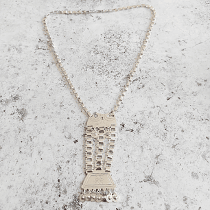 Sikill Trapelakucha Mapuche en Plata 950 – Hecho a Mano con Cadena Tradicional