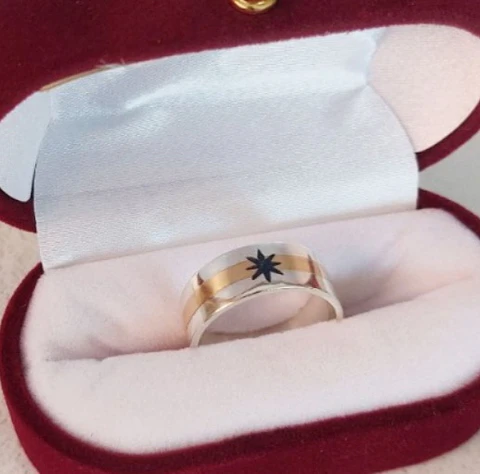 Anillo Mapuche Lucero de la mañana - Plata y Oro