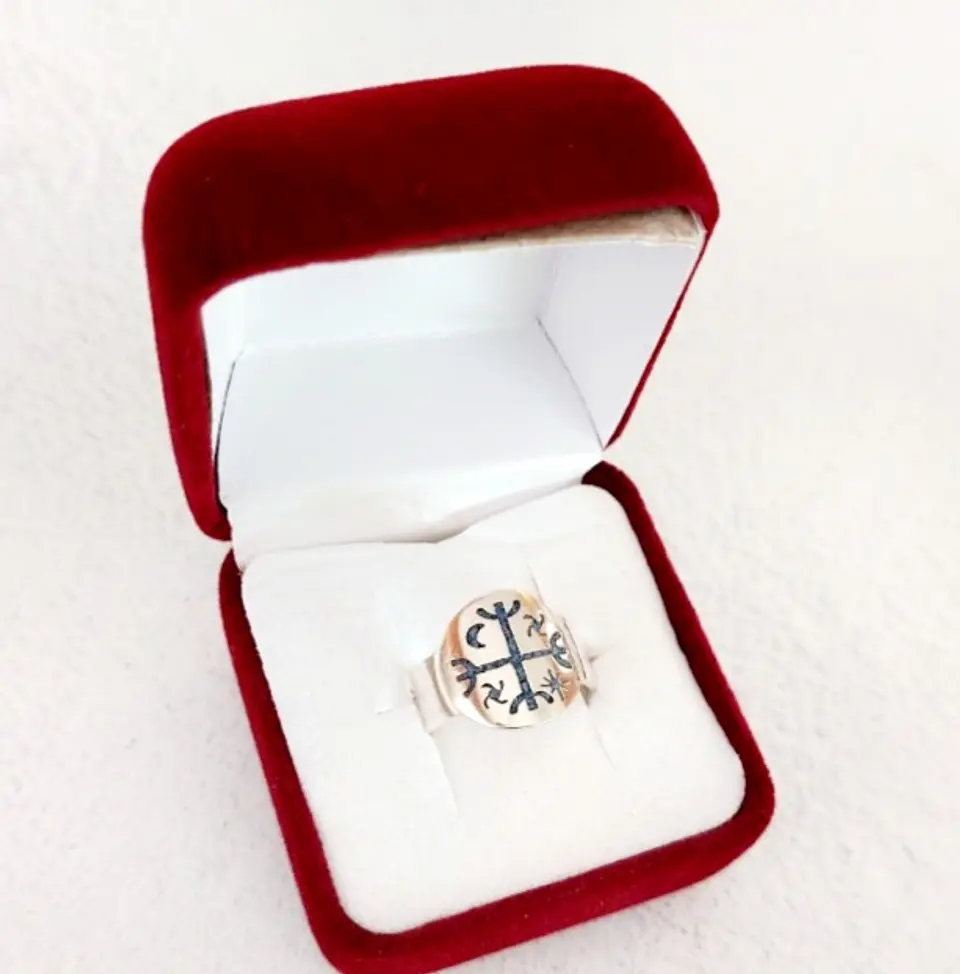 Anillo Mapuche Kultrún 1