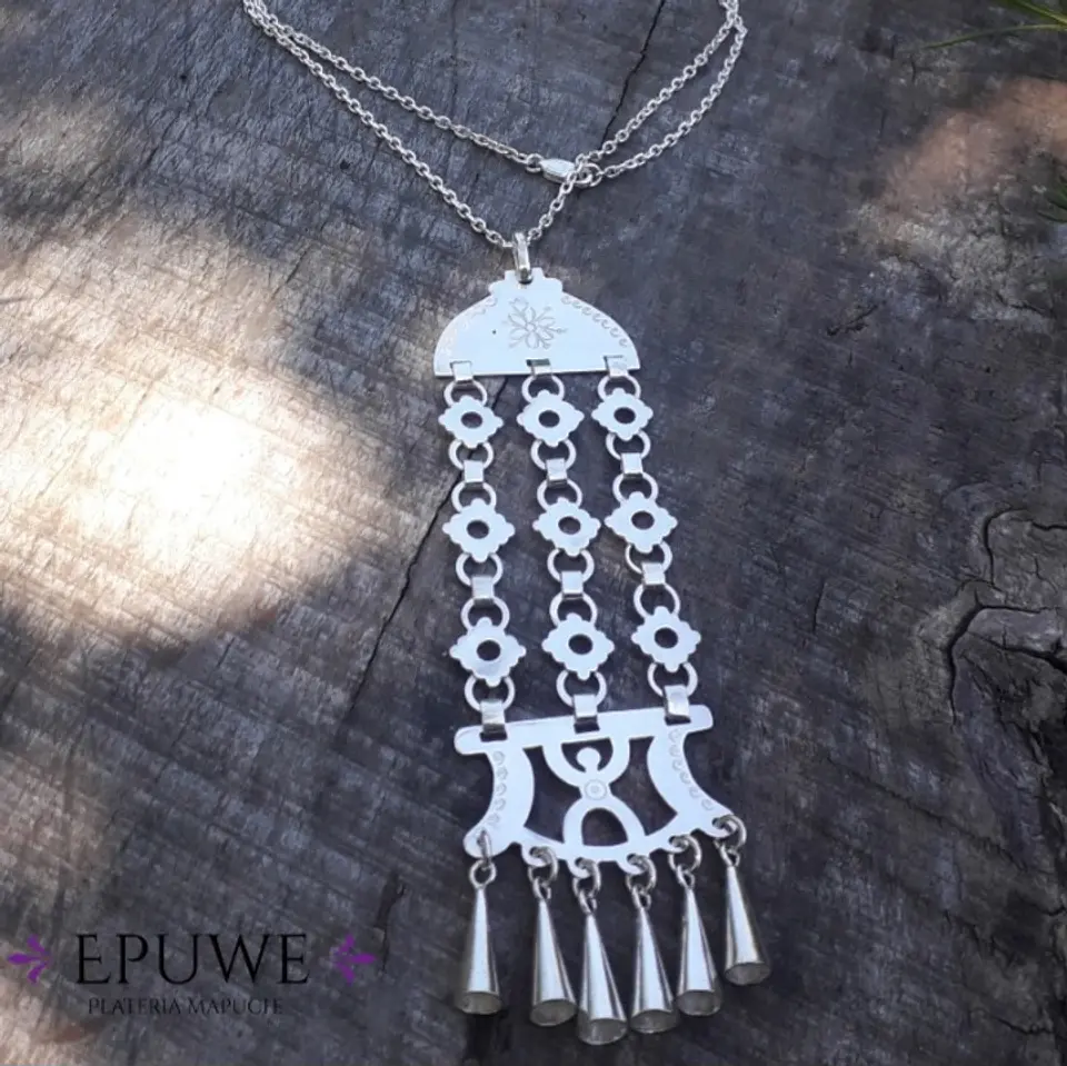 Collar Mapuche de cadenas Kilkay 1
