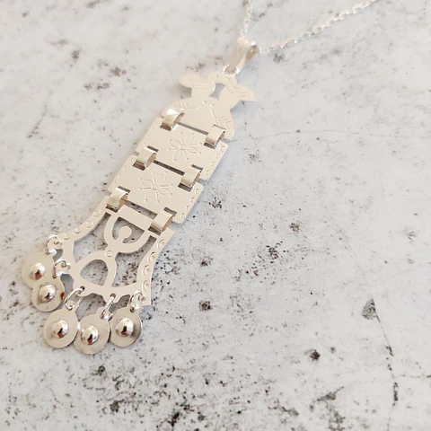 Collar Mapuche Sikill de Placas