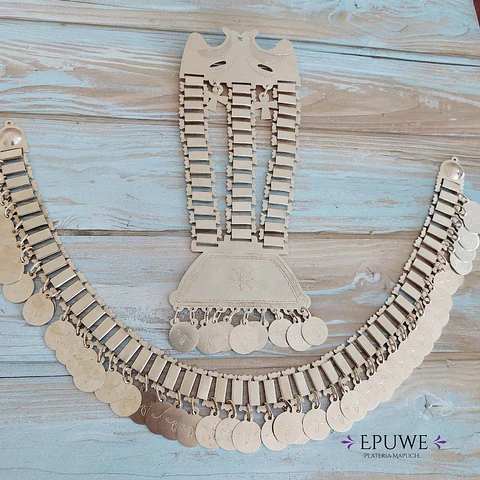 Conjunto Mapuche Trapelakucha y Trarilonko en Metal Alpaca