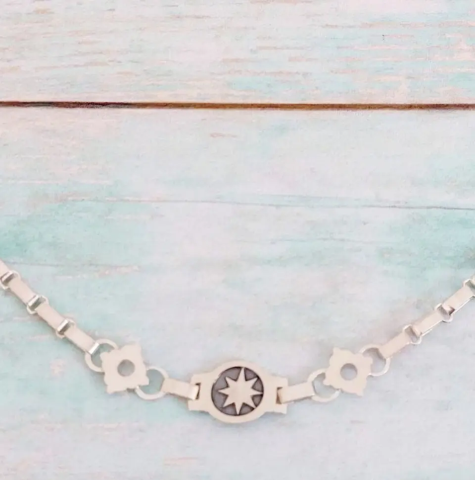 Pulsera Mapuche Kilkay diseño Lucero de la Mañana 2