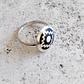 Anillo Mapuche Chakana con Piedra Volcánica - thumbnail 1