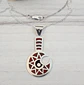 Collar Mapuche Toki Kura con Jaspe Rojo y Piedra Volcánica - Miniatura 1