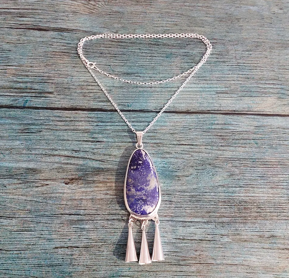 Collar Mapuche de Lapislázuli con Llol-Llol 1